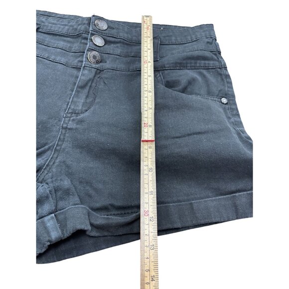 Celebrity Pink Jeans Womens Black Denim Shorts Size 13 - Picture 3 of 6